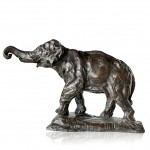 Sculpture d'un éléphant en bronze